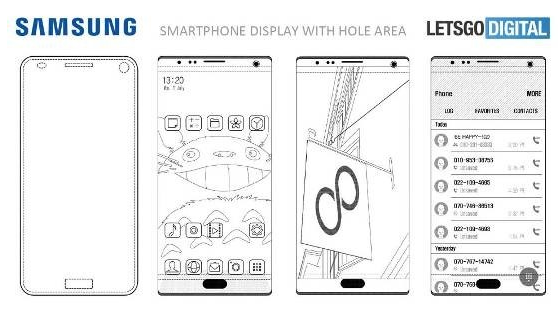 三星拿下全面屏專利？傳感器和攝像頭都嵌入到屏幕里