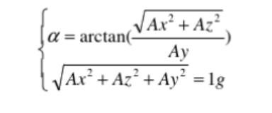 利用加速度傳感器測量物體的傾斜角度 利用加速度傳感器測量物體的傾斜角度